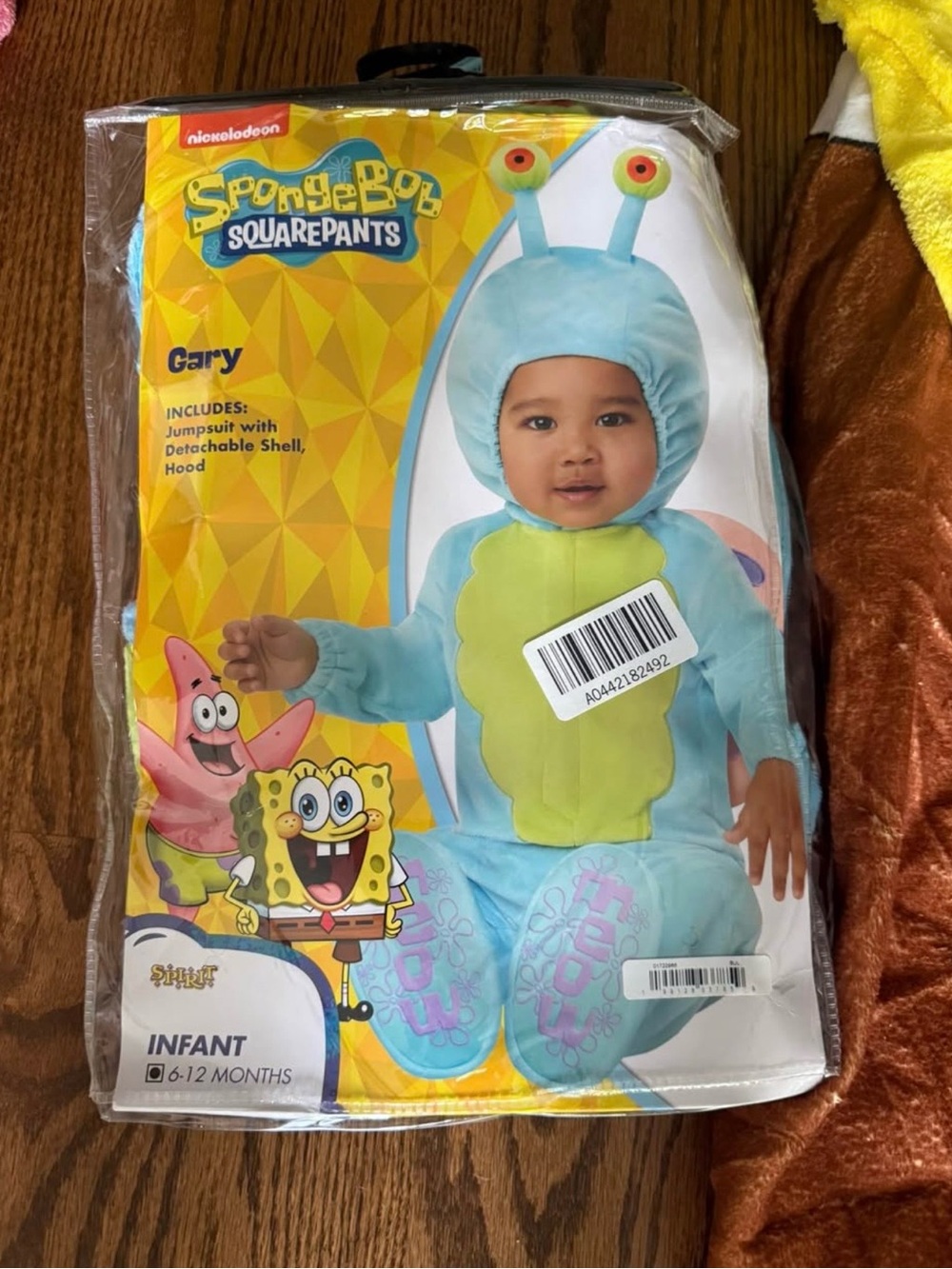 SpongeBob Gary the Snail Infant Costume - Light Blue and Green